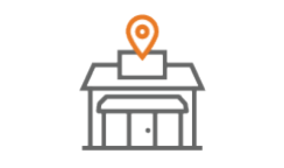image of a building with a location finder