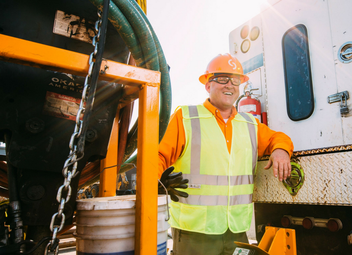 Spire Worker Smiling